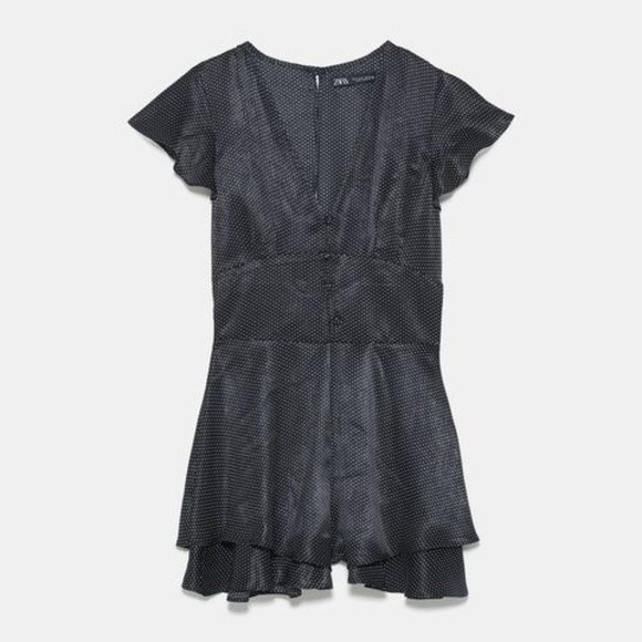 Zara Polka Dot Ruffle Romper - Picture 2 of 13
